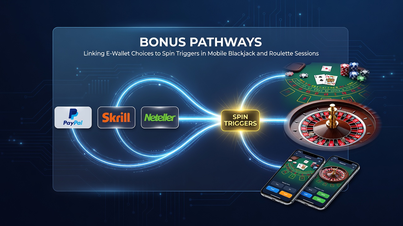 E-wallet selectie en mobiele blackjack interface met bonus triggers