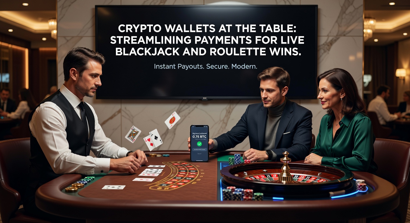 Mobiele crypto wallet app gekoppeld aan live roulette stream, met transactiebevestiging en groeiende saldo