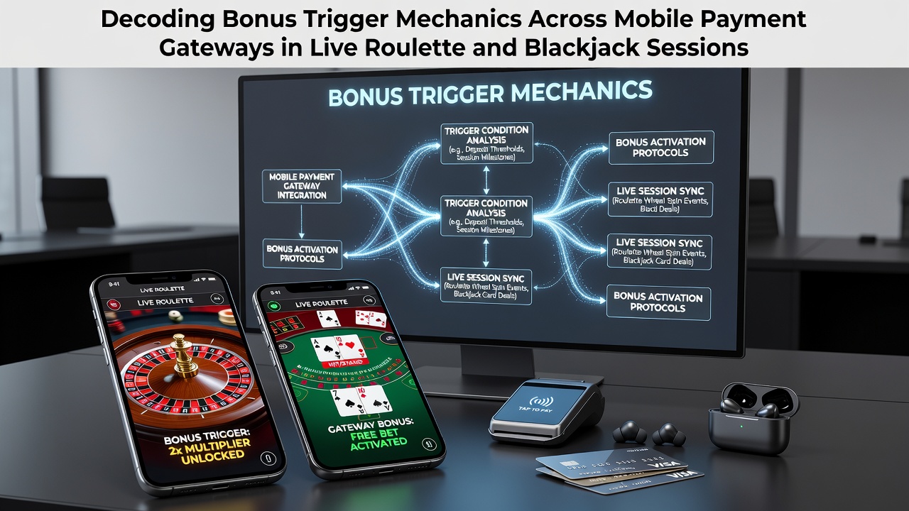 Mobiele betaalgateway interface met live roulette tafel en bonus indicatoren