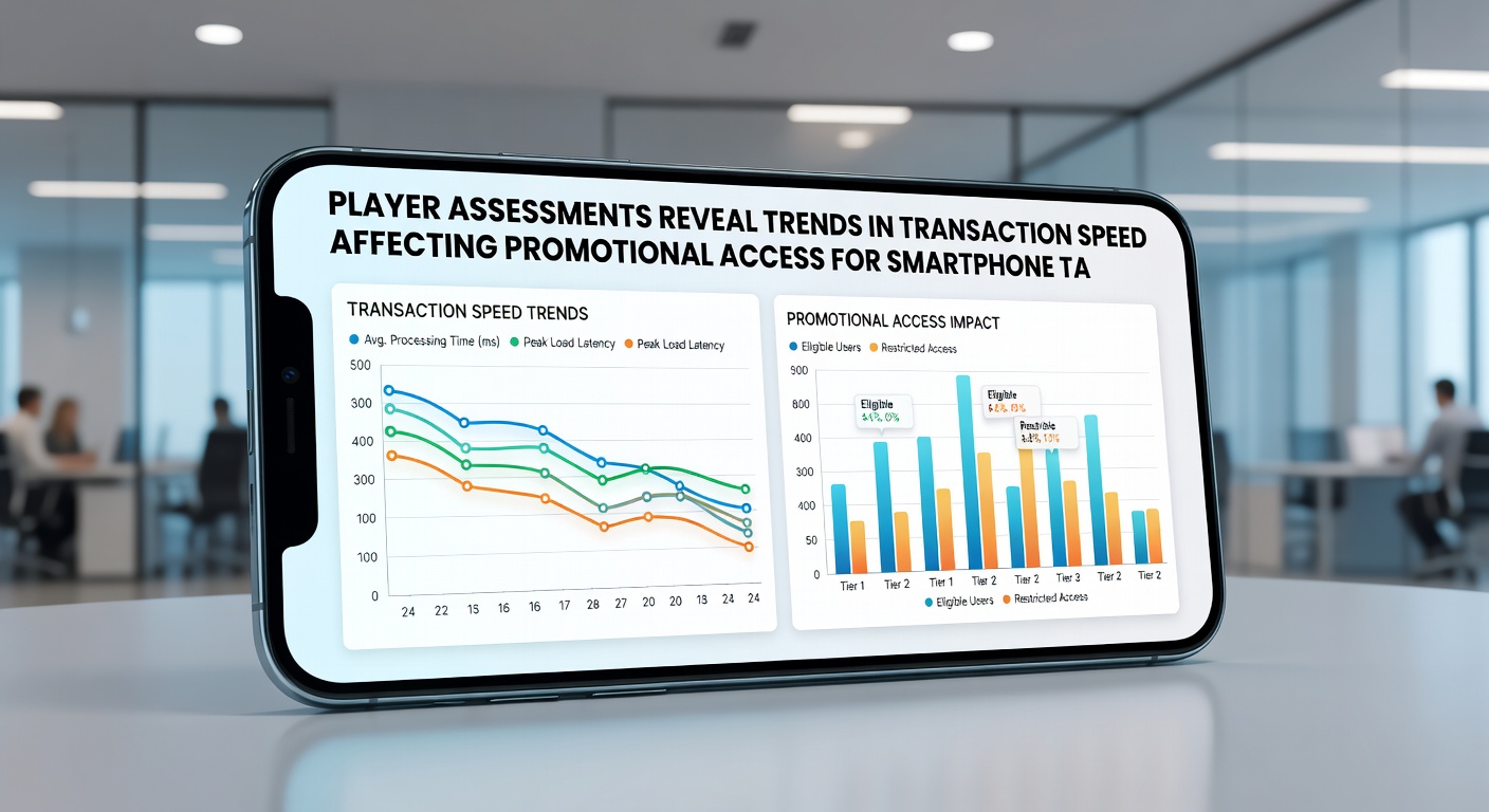 Grafieken en data over transactiesnelheid en promoties bij mobiele tafelspellen