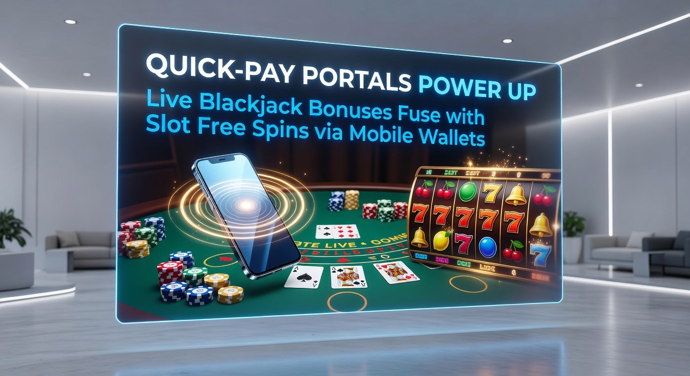 Mobiele wallet-transactie op een smartphone met live blackjack-interface en slot free spins die activeren, inclusief bonuspop-up