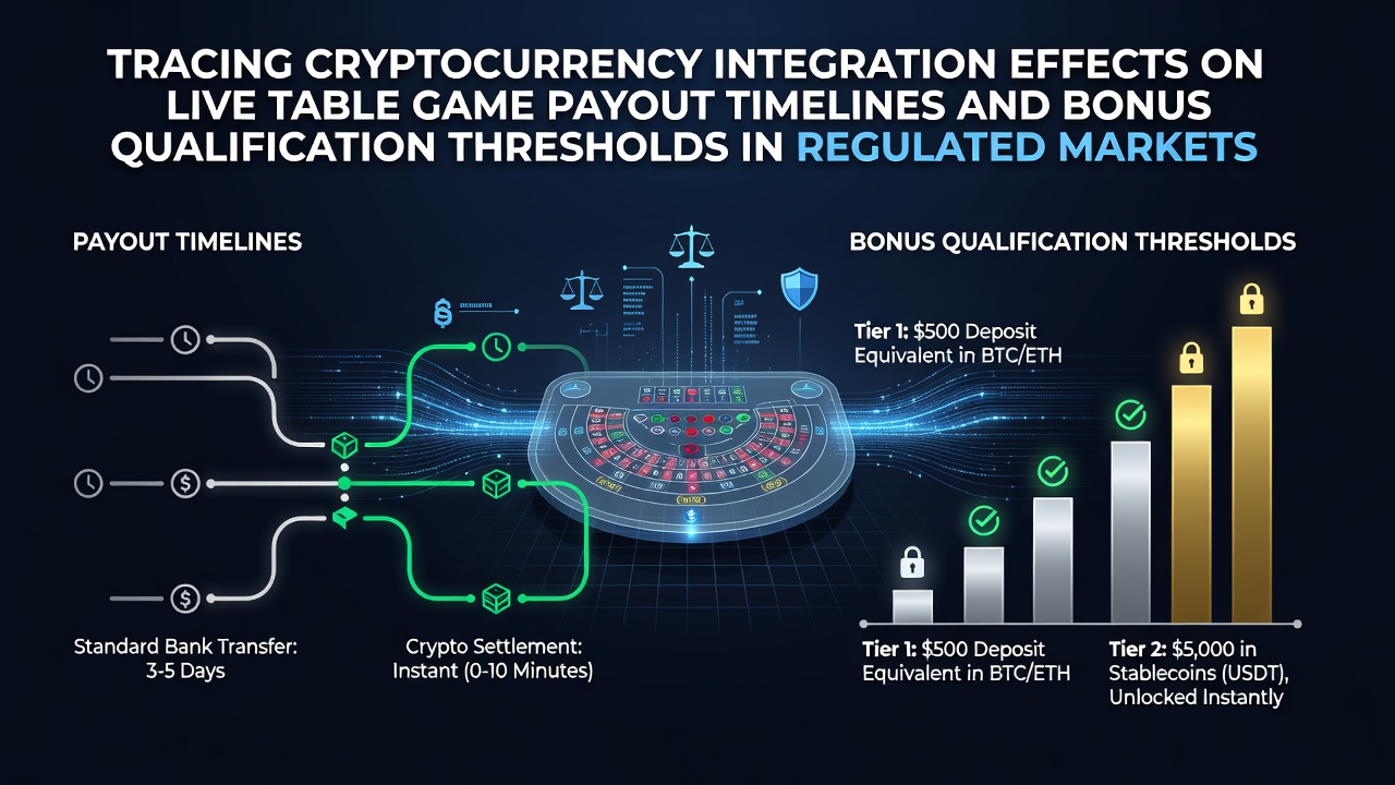 Cryptocurrency-integratie in live casino spellen met focus op blackjack en roulette tafels in gereguleerde omgevingen